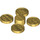 LEGO Chrome Gold Coin Set on Sprue (70501)