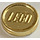 LEGO Chrome Gold Coin with 10 (Simple)