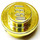 LEGO Chrome Gold Plate 1 x 1 Round (6141 / 30057)