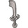 LEGO Chrome Silver Minifig Sword Scimitar (43887 / 48693)