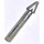 LEGO Chrome Silver Single Harpoon Head with 4 Grooves on Shaft (18041 / 57467)