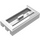 LEGO Chroom Zilver Tegel 1 x 2 Rooster (met Groef aan onderzijde) (2412 / 30244)