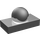 LEGO Chrom Silber Fliese 1 x 2 mit Ball (22668 / 70942)