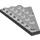 LEGO Argent chromé Coin assiette 4 x 8 Aile La gauche avec encoche pour tenon en dessous (3933)