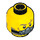 LEGO Chuck Stonebreaker Head (Recessed Solid Stud) (3626 / 13126)