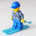 LEGO City Advent Calendar 60155-1 Delsett Day 13 - Coast Guard Worker with Skis and Ski Poles