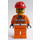 LEGO City Bearded Bauarbeiter Minifigur