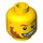 LEGO City Criminal Head (Recessed Solid Stud) (13623 / 99805)