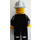 LEGO City, Fire Chief, Black Suit, Silver Helmet Minifigure