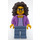 LEGO City People Pack Mother mit Medium Lavendel oben Minifigur