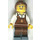 LEGO City Vierkant Coffee Hoek Lady minifiguur