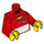 LEGO City Square Pizza Delivery Guy Minifig Torso (973 / 76382)