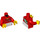 LEGO City Square Pizza Delivery Guy Minifig Torso (973 / 76382)