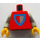 LEGO Classic Castle Knight Torso with Red/Gray Shield Assembly (973)