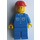 LEGO Classic Town Worker with Blue Shirt with 6 White Buttons Minifigure