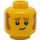 LEGO Clemmons - Kip Pak Minifiguur Hoofd (Verzonken solide nop) (3626 / 79216)