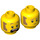 LEGO Clemmons - Hähnchen Suit Minifigure Kopf (Einbau-Vollbolzen) (3626 / 79216)