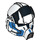 LEGO Clone Pilot Helmet with 501st Pattern (11766)