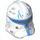 LEGO Clone Trooper Helmet (Phase 2) with Blue and Tan Markings (11217 / 13651)