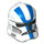 LEGO Clone Trooper Helmet with Holes with Blue Stripes (11217 / 91757)