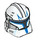 LEGO Clone Trooper Helmet with Holes with Captain Rex Blue Markings (11217 / 104618)