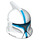 LEGO Clone Trooper Casque avec des trous avec Azur Foncé Rayures (20198 / 61189)