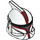 LEGO Clone Trooper Helm met Gaten met Donkerrood Markeringen (14330 / 61189)