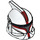 LEGO Clone Trooper Helmet with Holes with Dark Red Markings (14330 / 61189)