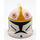 LEGO Clone Trooper Helmet with Holes with Yellow Clone Pilot Pattern (61189 / 63150)