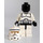 LEGO Clone Trooper Phase 2 met Zwart Hoofd en Dotted Helm Mond Minifiguur