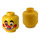 LEGO Clown Huvud (Infälld solid knopp) (3626)