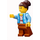 LEGO Club Owner / Manager med Open Lys Bright Blå Jakke Minifigur