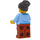 LEGO Club Owner / Manager met Open Light Bright Blauw Jacket minifiguur