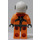 LEGO Coast Guard Pilot with Orange Suit and White Helmet Minifigure