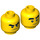LEGO Cole met Tousled Haar en Hoofd Band Minifigure Hoofd (Verzonken Solid Stud) (3626 / 33894)