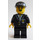 LEGO Command Post Central / Politie Headquarters Cop met Zwart Pet met Politie Patroon Minifiguur