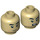 LEGO Commander Sato Minifigure Head (Recessed Solid Stud) (3626 / 26956)