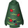 LEGO Cone 2 x 2 x 2 with Christmas Astromech Tree Decoration (Open Stud) (3942 / 17232)