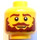 LEGO Conquistador Head (Safety Stud) (3626 / 10020)