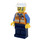 LEGO Bau Foreman - Männlich (Weiß Bau Helm) Minifigur