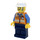LEGO Bouw Foreman - Male (Wit Bouw Helm) minifiguur