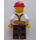 LEGO Construction Foreman med Tie og Suspenders Minifigur