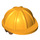 LEGO Construction Helmet with Medium Dark Flesh Hair (16175)