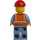 LEGO Construction Worker Male (avec Beard et Glasses) Figurine
