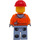 LEGO Construction Worker, Male with Red Hard Hat Minifigure