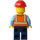 LEGO Konstruktion Worker Minifigur