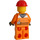 LEGO Ouvrier du batiment - Orange Veste Minifigurine