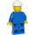 LEGO Construction Worker with 2 Pockets and White Construction Helmet Minifigure