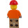 LEGO Construction Worker with Beard and Glasses Minifigure