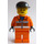 LEGO Bouw Worker met Zwart Pet minifiguur